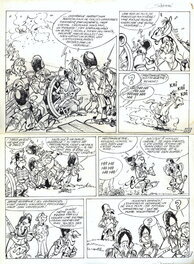 Jacques Sandron - 1975 - Godaille et Godasse, "L'étendard", planche n°1 alternative - Planche originale