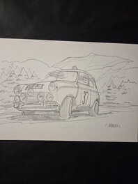 Christian Papazoglakis - Illustration originale au crayon - Illustration originale