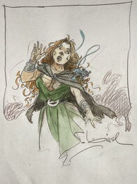 Régis Loisel - Illustration couleur PELISSE et FOURREUX  LA QUETE DE L OISEAU DU TEMPS - Comic Strip