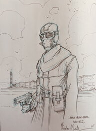 Nicolas Malfin - Le Chacal et son phare-repaire - Illustration originale