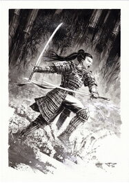 Dragan Paunovic - Japon Médiéval - Illustration 20 - Illustration originale