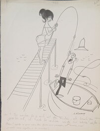Georges Pichard - Petite leçon / Liberté pour les poissons ! - Illustration originale