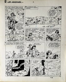 Pierre Seron - Aurore et Ulysse "Les amazones" - Planche originale