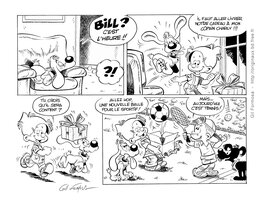 Gil Formosa - Boule et BILL Cadeau jeu - Planche originale
