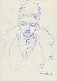 Liberatore - Portrait de Femme- N - Illustration originale