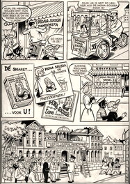 Frans Piët - Sjors en Sjimmie - Het Verdwijnmiddel - Planche originale