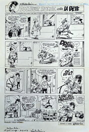 Marc Wasterlain - Docteur Poche - Le petit singe qui faisait des Manières - Planche originale