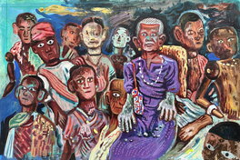 Atak - Grotte funéraire de Tampang Allo, Sulawesi - Illustration originale