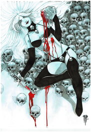 Philippe Bringel - Lady Death - Illustration originale
