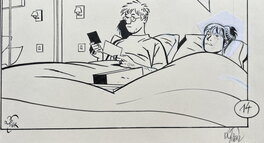 Alain Dodier - Jerome K Jerome Bloks niet gebruikt plaatje - Planche originale