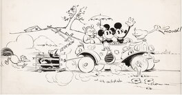 Win Smith - Win Smith - Mickey Mouse - 1930 - Extremely Early Promotional Illustration - Illustration originale