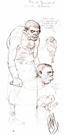 Philippe Delaby - Le besogneux - Illustration originale