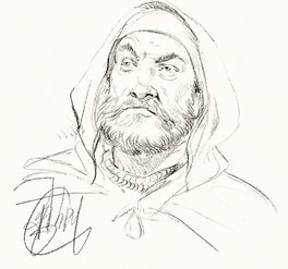 Philippe Delaby - Portrait de personnage - Illustration originale