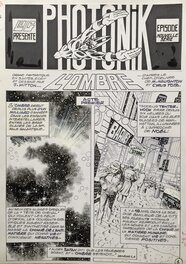 Jean-Yves Mitton - Mitton, Photonik#48, L'Ombre, Acte I, planche n°1, Spidey#84, 1987. - Planche originale