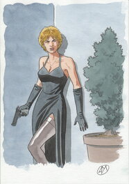 Philippe Aymond - Lady S - Illustration originale