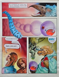Ariel Olivetti - Zoologico : sauro sapiens 1-2 - Original Illustration