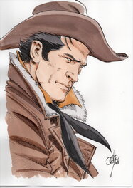Giulio De Vita - Tex portrait - Illustration originale