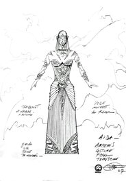 Philippe Druillet - Aïda - Illustration originale