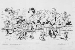 Gil Formosa - Lucky LUKE Boom ! - Planche originale