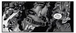 Published art with lettering. Published art with lettering.