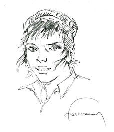 Hermann - Portrait d'un personnage par Hermann - Illustration originale