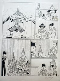Renaud - Harry DICKSON    T11 LE MESSAGER DES DIEUX ET LE VOL DE L'AGNEAU - Planche originale