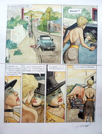 Renaud - JESSICA BLANDY - LA ROUTE DE JESSICA   T2 PIMENT ROUGE couleur directe - Planche originale