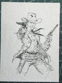 Giulio De Vita - Tex 2 guns - Illustration originale