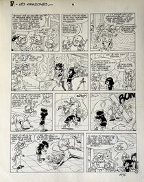 Pierre Seron - "Les amazones" Planche 17 - Planche originale