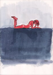 Blutch - Nu - Illustration originale