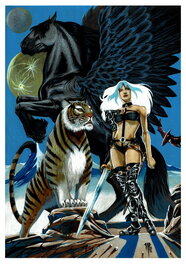 Philippe Bringel - Taarna - metal hurlant - Original Illustration
