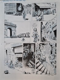 Laurent Verron - Planche orginale par Laurent Verron- Mademoiselle J, Jusqu'au bout du monde, planche 7 - Planche originale