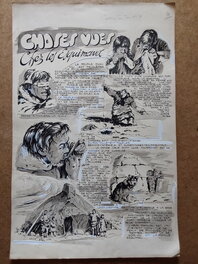 La Planche de " Choses vues chez les esquimaux " au Format Geant de : 32,5 X 50C Cm , du BB 78 La Planche de " Choses vues chez les esquimaux " au Format Geant de : 32,5 X 50C Cm , du BB 78