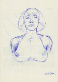 Liberatore - Portrait de Femme- G - Original Illustration