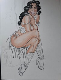 Malik - Archie cash sexy personage - Original Illustration