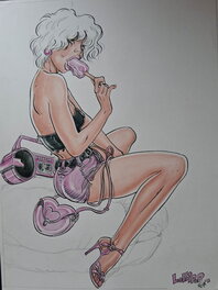 Malik - Malik lollipop / female seductive character - Original Illustration