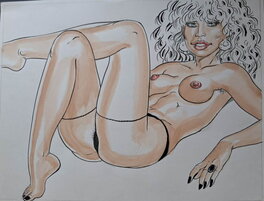 Malik - Malik sexy female personage - Illustration originale