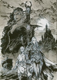 Pierre-Denis Goux - Hommage - Elric - Illustration originale
