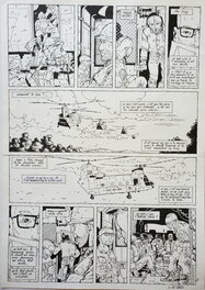 Erwan Le Saëc - LES ENRAGES   T3 CHINOOK BLUES - Planche originale