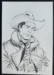 Giulio De Vita - Tex portrait - Illustration originale