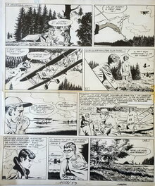 Arthur Piroton - Michel ET THIERRY  : LAFAYETTE NOUS VOICI - Planche originale