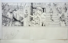 Dessin au dos de la planche