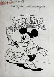 Ambrogio Vergani - Couverture Topolino e il Sarto Ammazzasette (Brave Little Tailor) - Couverture originale