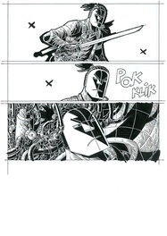 Janusz Pawlak - Toshiro - samouraï mécanique - Planche originale