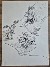 Laurent Verron - Boule et Bill festival BD Valberg - Original Illustration