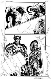 Jim Calafiore - Planche p 17 Numéro 37 "Red Landerns" - Comic Strip