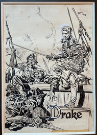 Fred Funcken - Drake L'aigle des mers - Planche originale