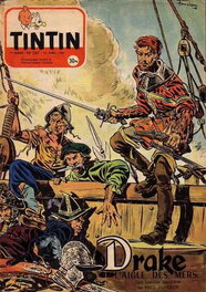Fred Funcken Franse Tintin weekblad nummer 287 22 april 1954 Fred Funcken Franse Tintin weekblad nummer 287 22 april 1954