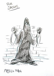 Fabrizio Petrossi - Fantôme - Illustration originale