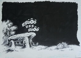 Verron - Odilon Verjus - Pages de garde non retenues - Tome 5 : Breiz atao - Laurent Verron - Original Illustration